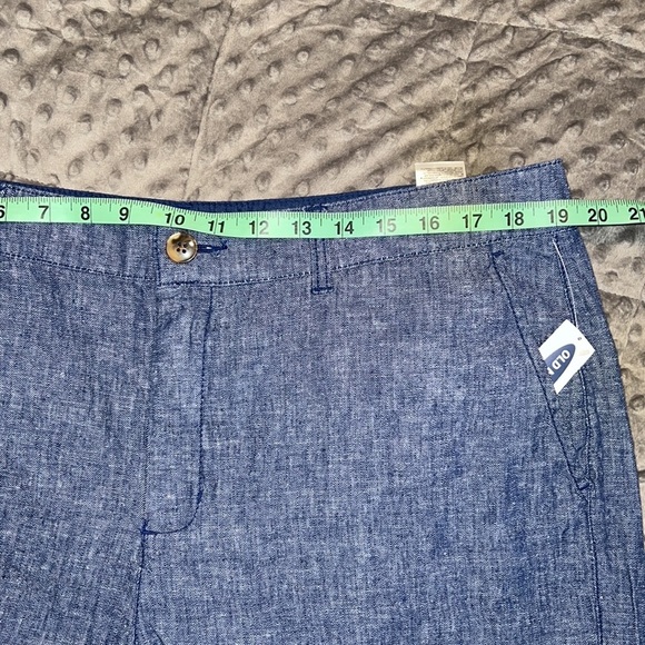 Old Navy size 16 womens everyday short linen blend mid rise side pockets summer - Picture 3 of 10